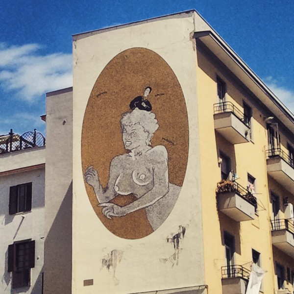 Salvator Rosa, Napoli: mosaico di Ernesto Tatafiore