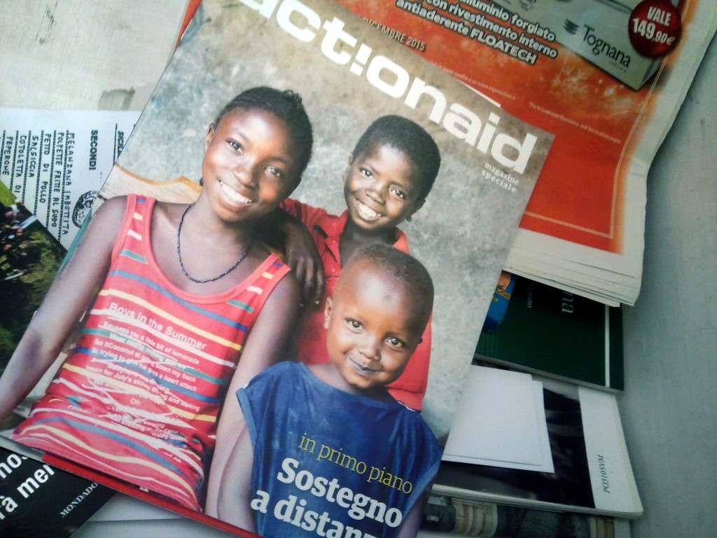 Il magazine di ActionAid: dopo la lettura, invece di gettarlo, perchè non condividerlo?