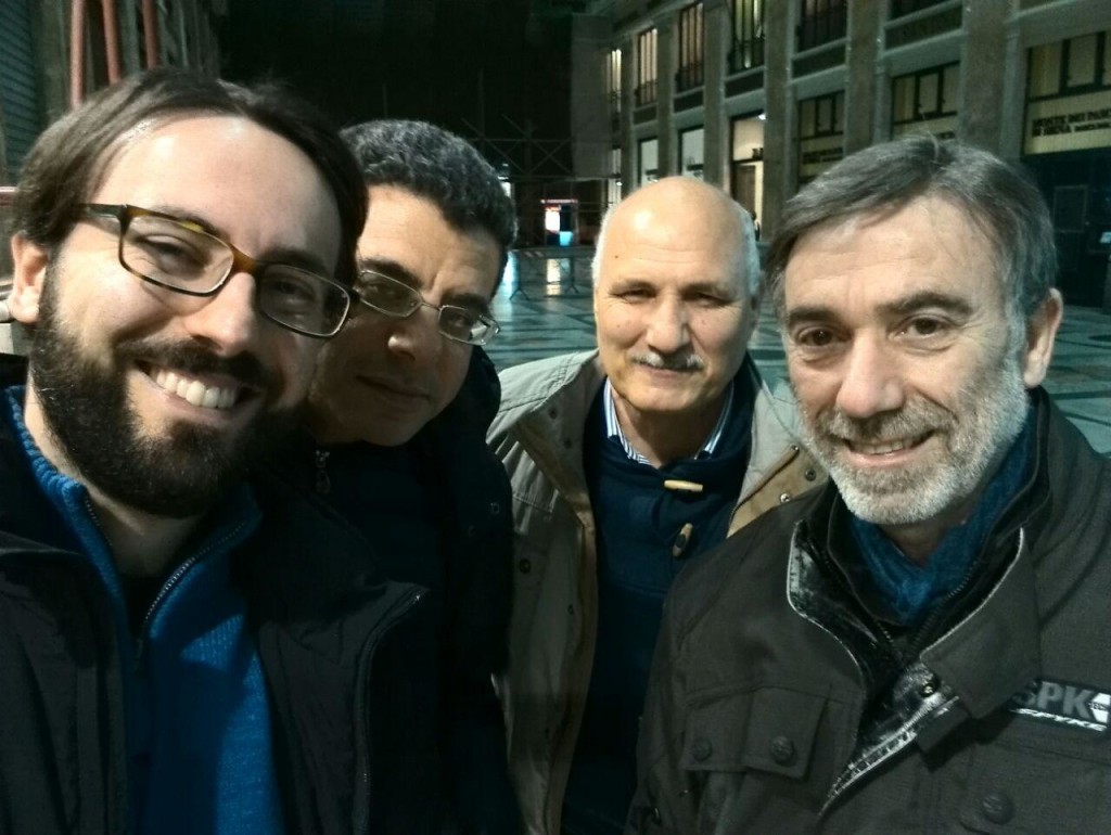 Napoli image Naples, l'incontro dei moderatori (da sinistra: Giampiero, il sottoscritto, Fernando e Pasquale)