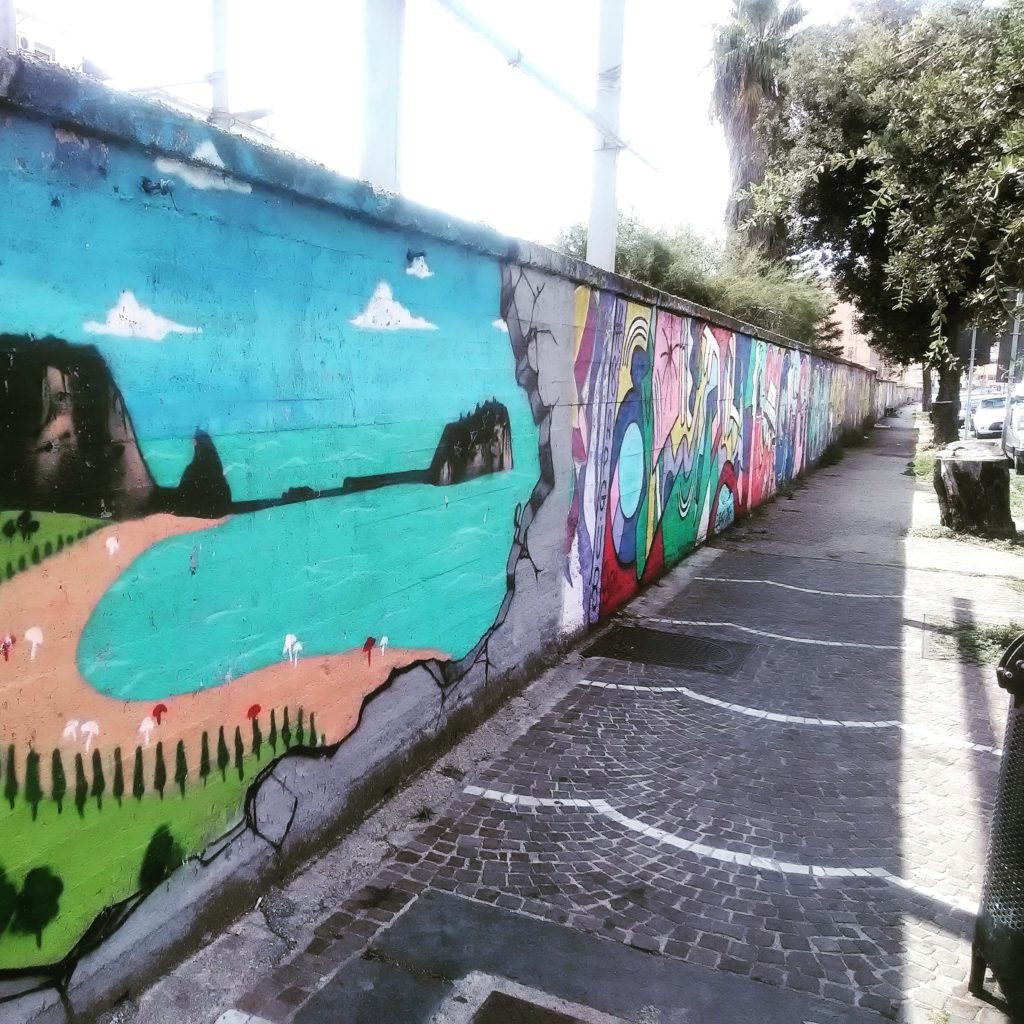 I colori del murales di Bagnoli