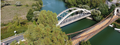 Ponte Real Ferdinando sul Garigliano: le immagini dal drone [VIDEO]