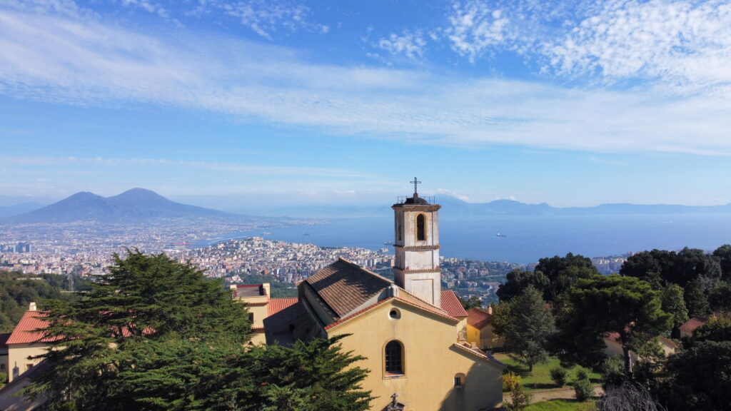 L'eremo dei Camaldoli visto dal drone