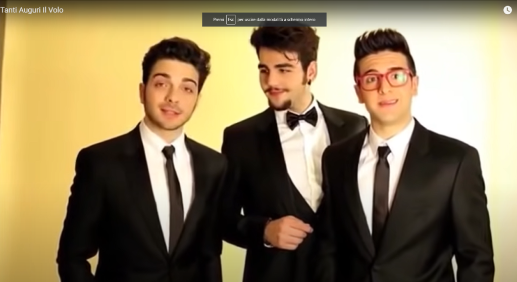 Tanti auguri a te: la dedica de Il Volo al mio compleanno