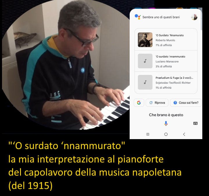 'O surdato 'nnammurato, la mia interpretazione al pianoforte 