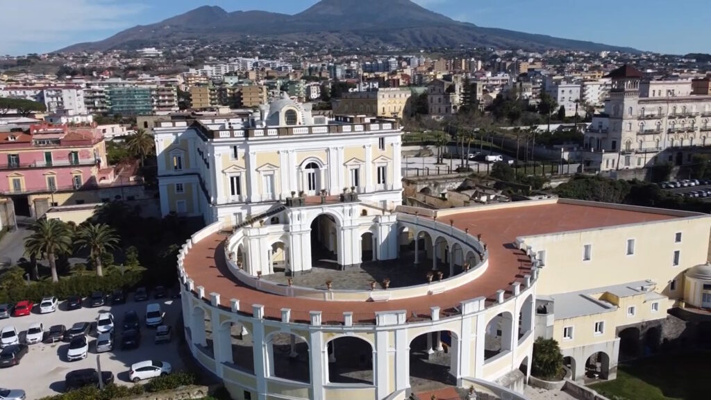 Villa Campolieto (Ercolano) vista dal drone